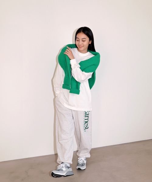 「ANME」 スウェットパンツ L ネイビー レディース_画像4