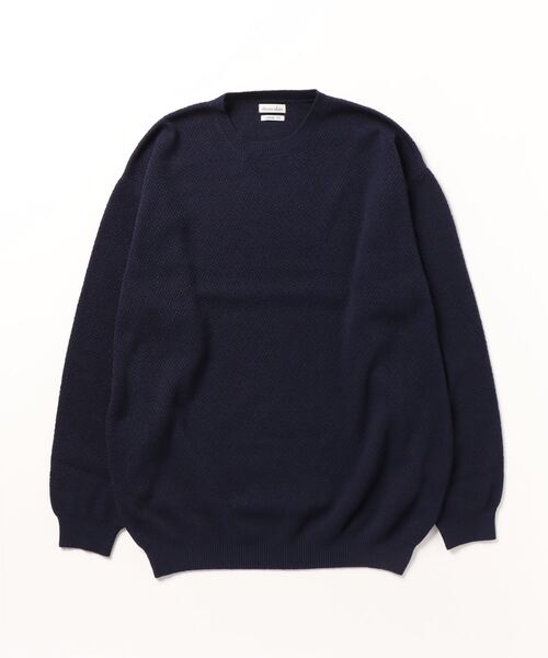 「Steven Alan」 長袖ニット M ネイビー メンズ