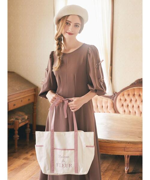 「Maison de FLEUR」 トートバッグ FREE ブラック レディース_画像2