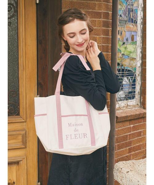 「Maison de FLEUR」 トートバッグ FREE ブラック レディース_画像3