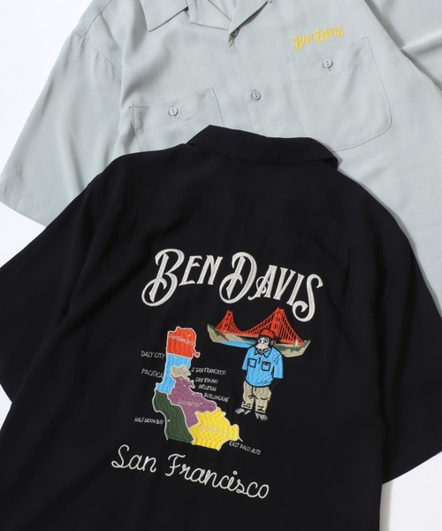 BEN DAVIS（ベンデイビス） アロハシャツ シャツ 半袖 SOUVENIR OC SS