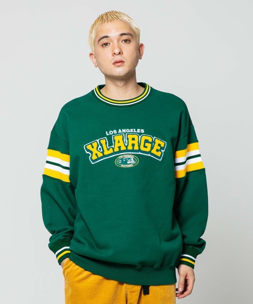 「XLARGE」 スウェットカットソー M ネイビー メンズ_画像3