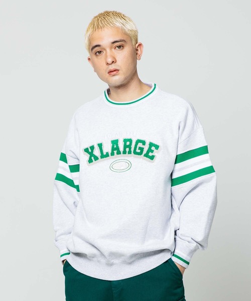 「XLARGE」 スウェットカットソー M ネイビー メンズ_画像4