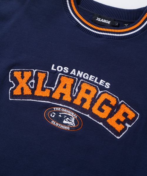 「XLARGE」 スウェットカットソー M ネイビー メンズ_画像6