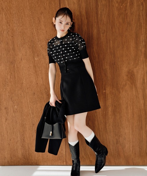 「SNIDEL」 キュロット 0 ブラック レディース_画像4