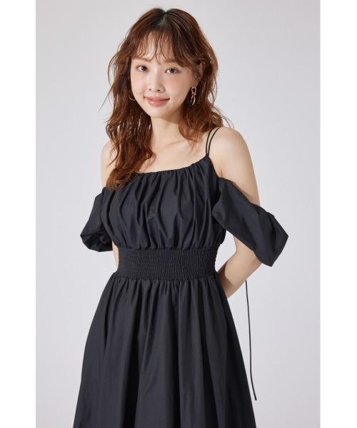 「rienda」 半袖ワンピース SMALL ブラック レディース_画像5