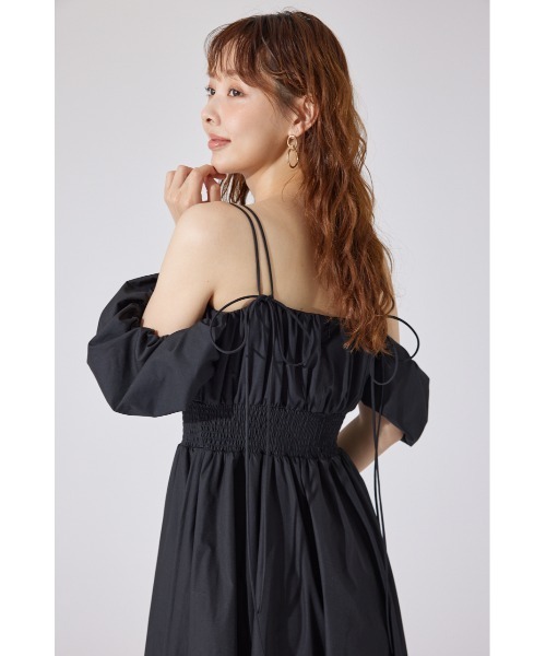 「rienda」 半袖ワンピース SMALL ブラック レディース_画像7