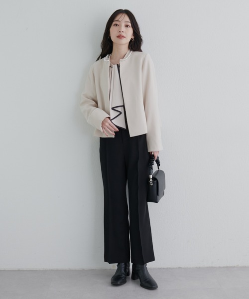 「natural couture」 長袖ブラウス FREE ピンクベージュ レディース_画像2
