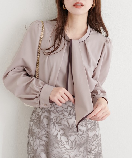 「natural couture」 長袖ブラウス FREE ピンクベージュ レディース_画像5