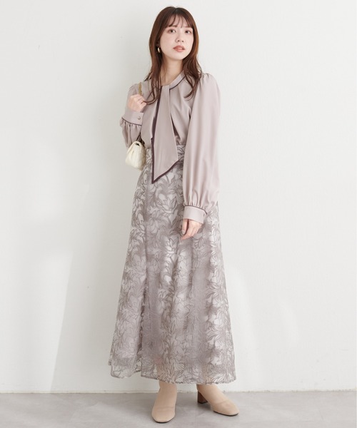 「natural couture」 長袖ブラウス FREE ピンクベージュ レディース_画像7