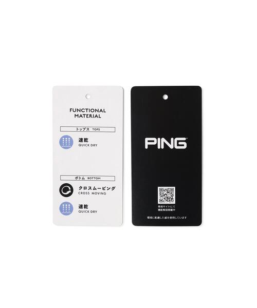 tシャツ 「PING APPAREL」全方向ストレッチドットメッシュ半袖ハイネックシャツ×ショートパンツ 「PERFORMANCE」 (MENS)_4