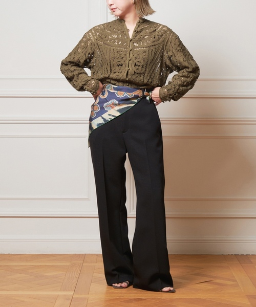 「IENA LA BOUCLE」 スラックス 34 ブラウン レディースの画像