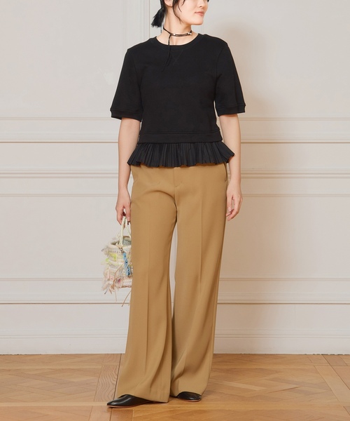 「IENA LA BOUCLE」 スラックス 34 ブラウン レディースの画像