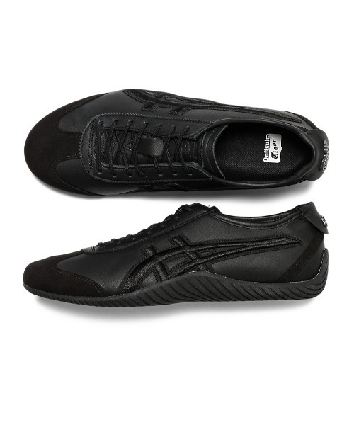 「Onitsuka Tiger」 ローカットスニーカー 27.5 ブラック×ブラック レディース