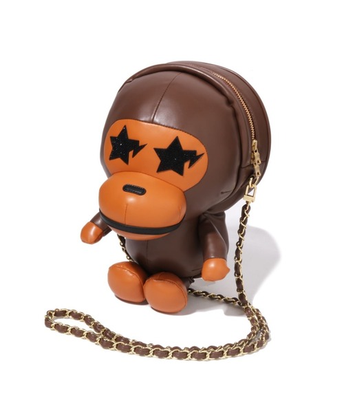 「A BATHING APE」 ショルダーバッグ FREE ブラウン レディースの画像