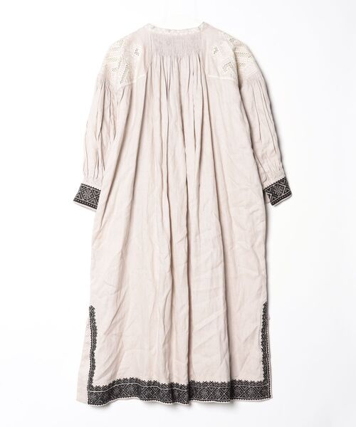 「cardo fabrica」 長袖ワンピース FREE ベージュ レディース_画像2