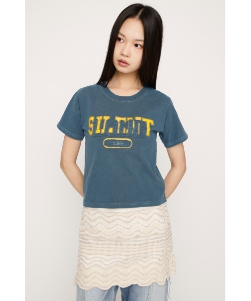 SLY（スライ） tシャツ 半袖 「SNSで話題！」LOGO ON PATCH T/SH ロゴ