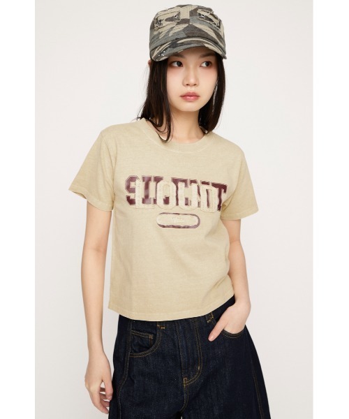 SLY（スライ） tシャツ 「SNSで話題！」LOGO ON PATCH T/SH ロゴオン