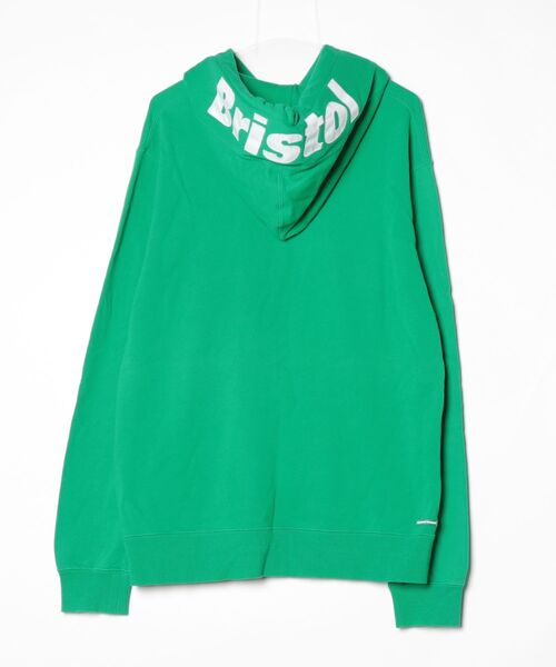 「F.C.R.B.」 ワンポイントプルオーバーパーカー X-LARGE グリーン メンズ_画像2