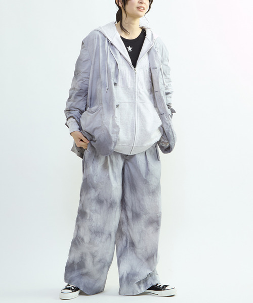 CONVERSE TOKYO パーカー PATCHWORK LOGO ZIP HOODIE レディース