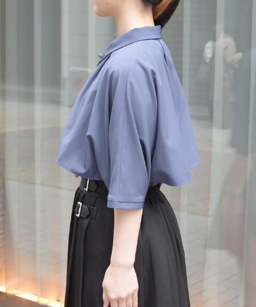 axes femme（アクシーズ ファム） ブラウス シャツ 半袖 チェーン
