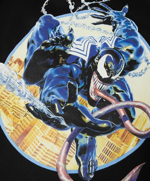 HUF（ハフ） パーカー HUF X MARVEL VENOM FULLZIP HOODIE メンズ