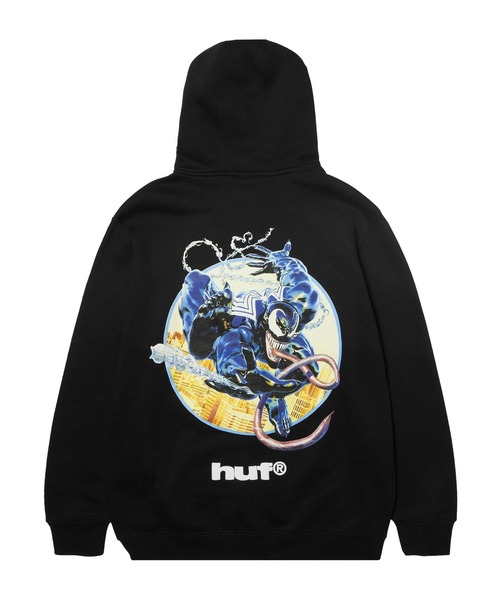 HUF（ハフ） パーカー HUF X MARVEL VENOM FULLZIP HOODIE メンズ