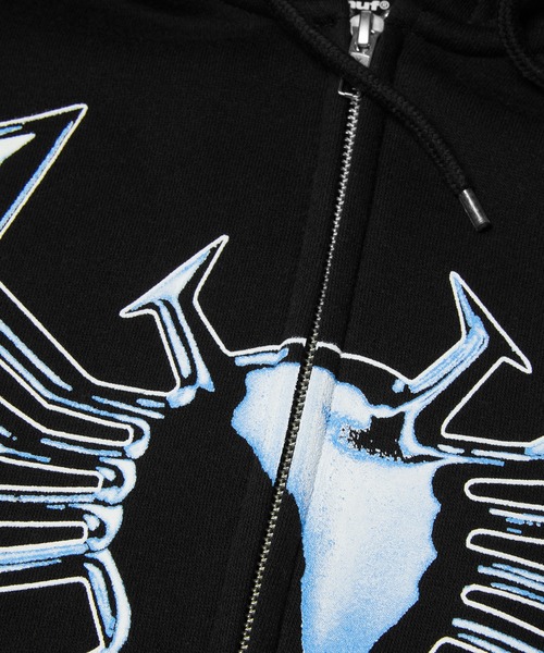 HUF（ハフ） パーカー HUF X MARVEL VENOM FULLZIP HOODIE メンズ