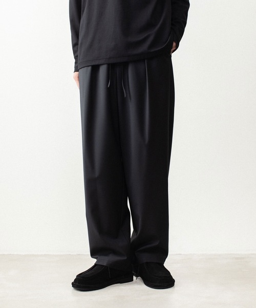 ATTACHMENT（アタッチメント） ワイドパンツ スラックス 2/80 PE/WO