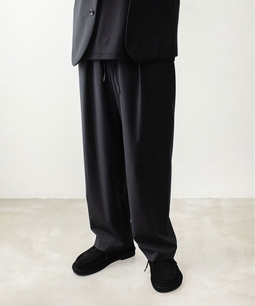 ATTACHMENT（アタッチメント） ワイドパンツ スラックス 2/80 PE/WO