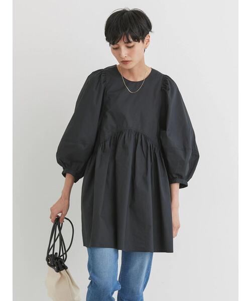 「AMERICAN HOLIC」 長袖チュニック M ブラック レディース_画像3