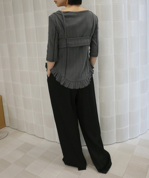 tシャツ 「 ZOZOTOWN限定 」EYELET HENLEY CUT TOP SET BUSTIER レディースの画像