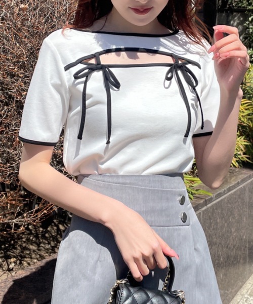 「NOMAE」 半袖Tシャツ FREE ホワイト レディース_画像5