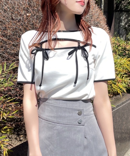 「NOMAE」 半袖Tシャツ FREE ホワイト レディース_画像7