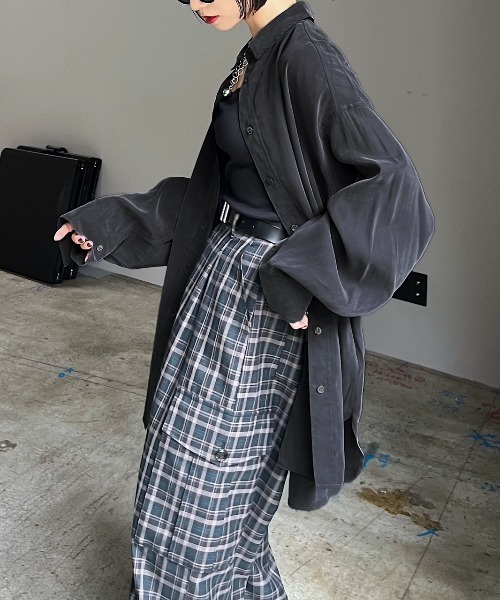 「PAGEBOY」 長袖シャツ FREE ボルドー レディース_画像5