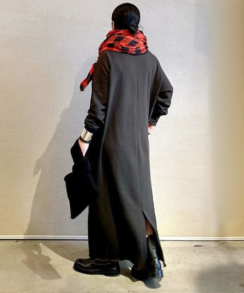 「JOURNAL STANDARD LUXE」 長袖ワンピース FREE チャコールグレー レディース_画像3