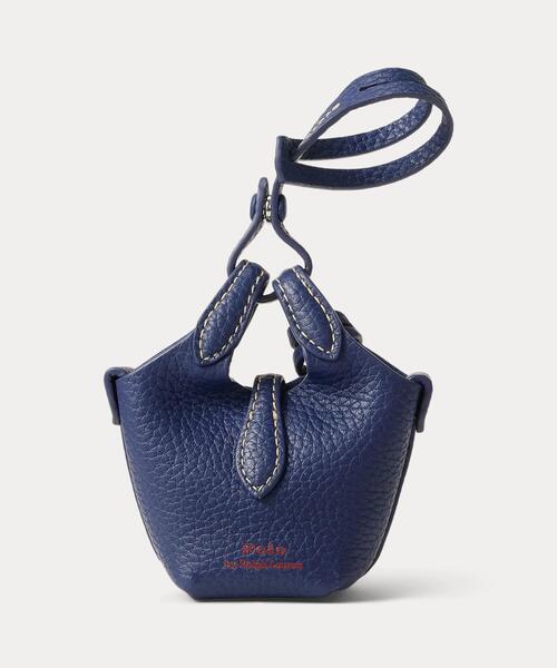 ポロラルフローレン トートバッグ チャーム付き レザー 肩掛け A4可 POLO RALPH LAUREN（ポロ・ラルフローレン） ラルフローレン チャーム