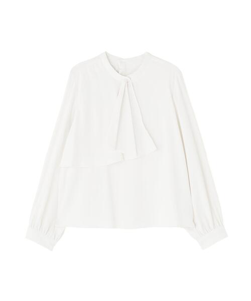 「NATURAL BEAUTY BASIC」 長袖ブラウス MEDIUM オフホワイト レディース_画像2