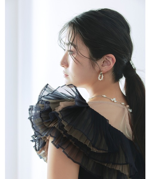 「darial」 オールインワン L ネイビー レディース_画像3