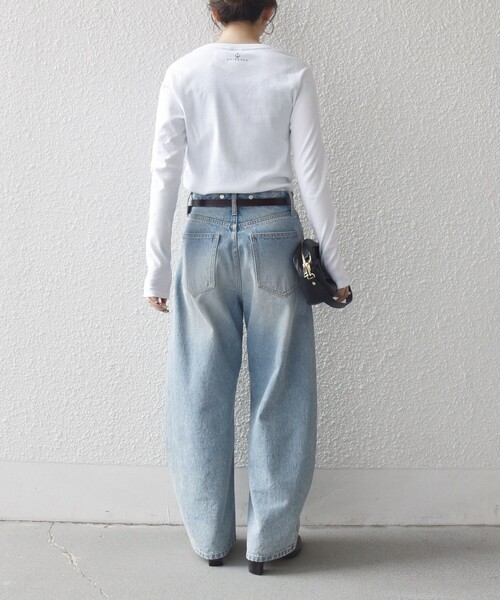 「PETIT BATEAU」 長袖カットソー ONE SIZE ホワイト レディース_画像3