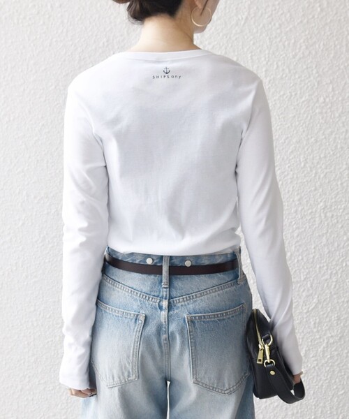 「PETIT BATEAU」 長袖カットソー ONE SIZE ホワイト レディース_画像7