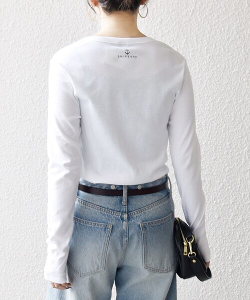 「PETIT BATEAU」 長袖カットソー ONE SIZE ホワイト レディース_画像8