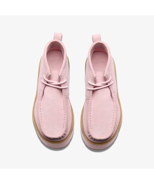 北*子様 再出品　Clarksワラビー ライトピンク モカシン Clarks Originals デッキシューズ モカシン Meare WB ELVTD / メア