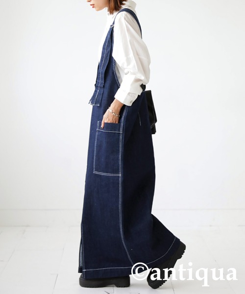 antiqua（アンティカ） サロペット オーバーオール 綿100%サロペット