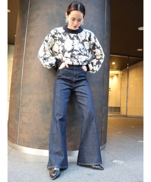 MURUA（ムルーア） ニット フラワージャガードニット : ZOZOTOWN Yahoo