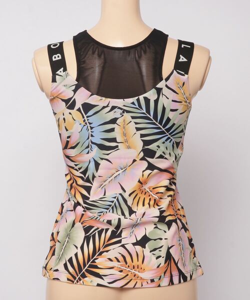 タンクトップ BILLABONG/ビラボン 水陸両用 ボタニカル柄カップ付きフィットネスタンクトップ/セットアップ対応 BC013-86420