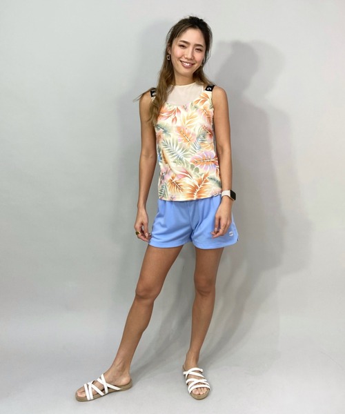 タンクトップ BILLABONG/ビラボン 水陸両用 ボタニカル柄カップ付きフィットネスタンクトップ/セットアップ対応 BC013-86409