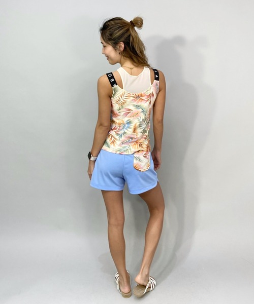 タンクトップ BILLABONG/ビラボン 水陸両用 ボタニカル柄カップ付きフィットネスタンクトップ/セットアップ対応 BC013-86410