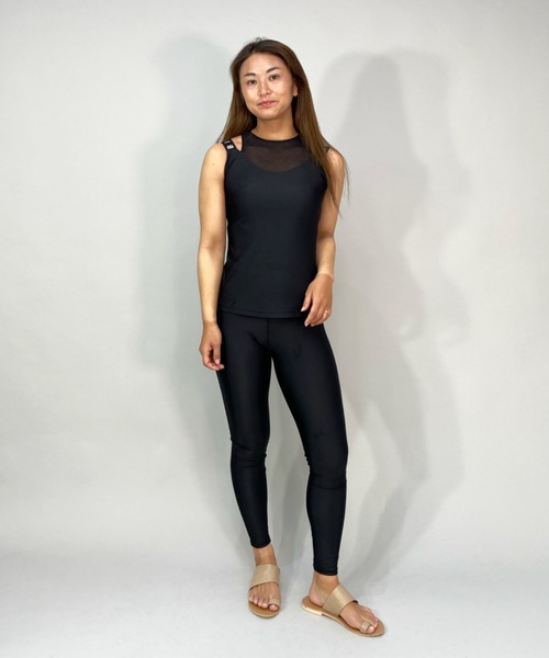 タンクトップ BILLABONG/ビラボン 水陸両用 ボタニカル柄カップ付きフィットネスタンクトップ/セットアップ対応 BC013-86412