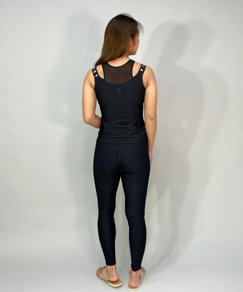 タンクトップ BILLABONG/ビラボン 水陸両用 ボタニカル柄カップ付きフィットネスタンクトップ/セットアップ対応 BC013-86413